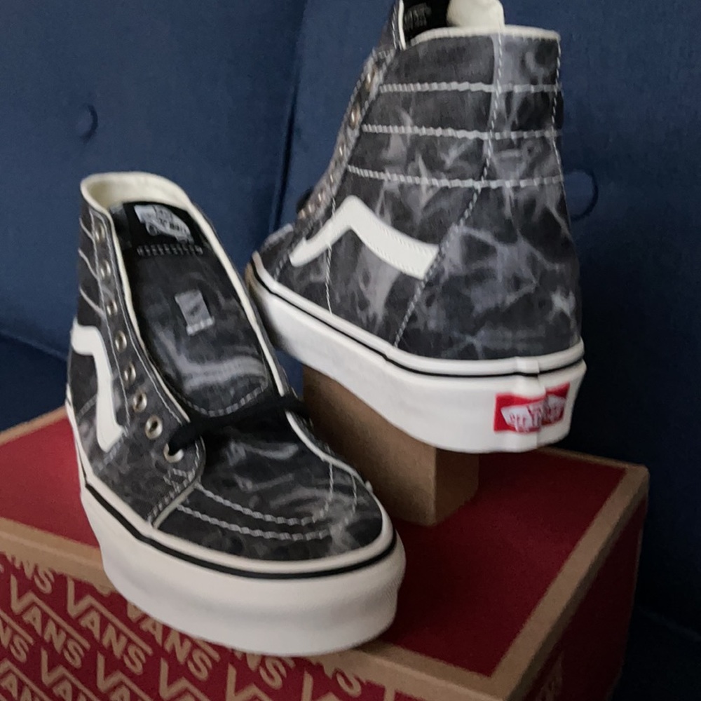 Vans Sk8-Hi Tapered Denim Destroy MENS - Picture 14 of 16